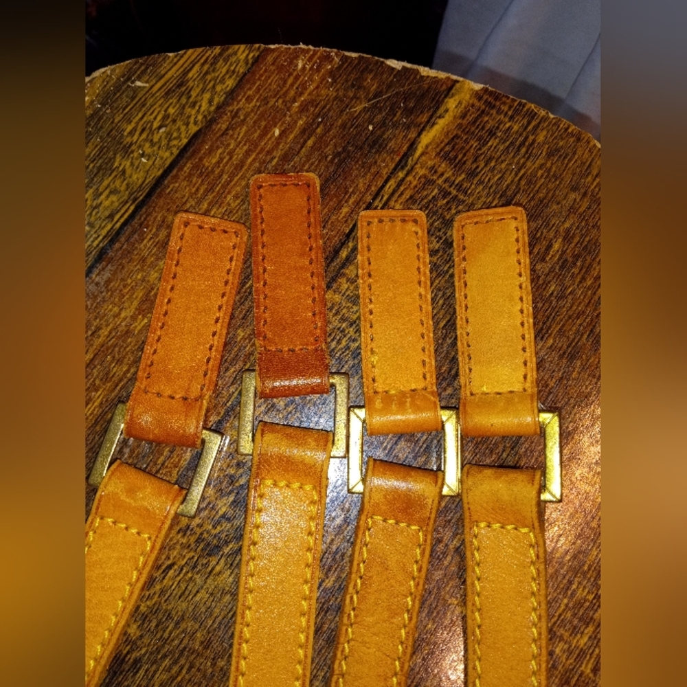 Authentic LV vacheta straps 28" with hardware